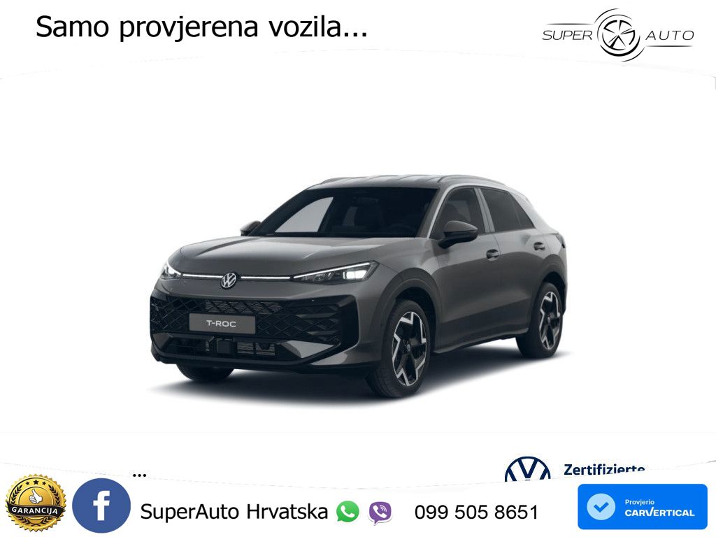 Volkswagen T-Roc 1.5 eTSI (150 KS)  DSG R-Line LED+GR SJED+ACC