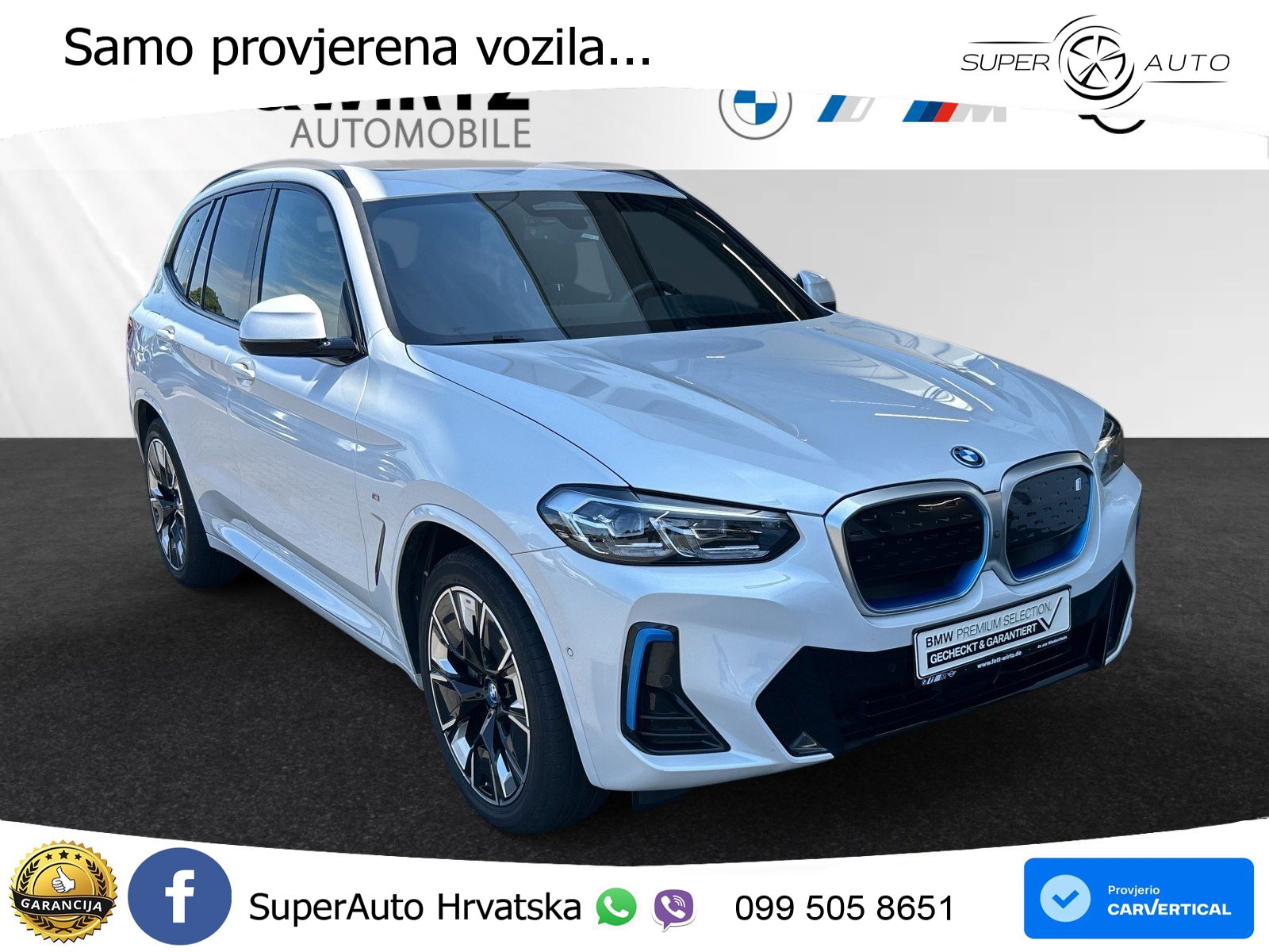 BMW iX3 80 kWh (286 KS)