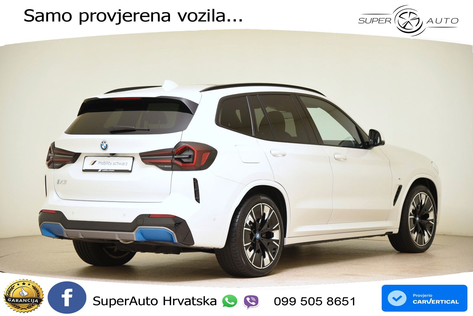 BMW iX3 80 kWh (286 KS) LED+GR SJED+ACC