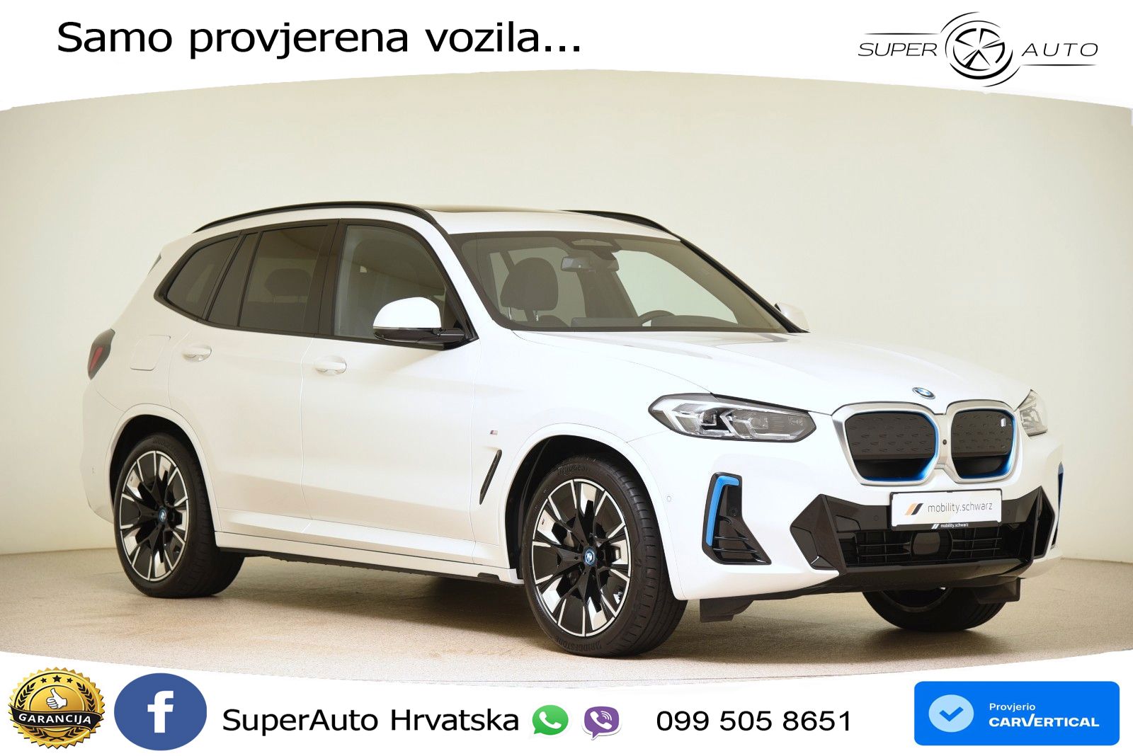 BMW iX3 80 kWh (286 KS) LED+GR SJED+ACC