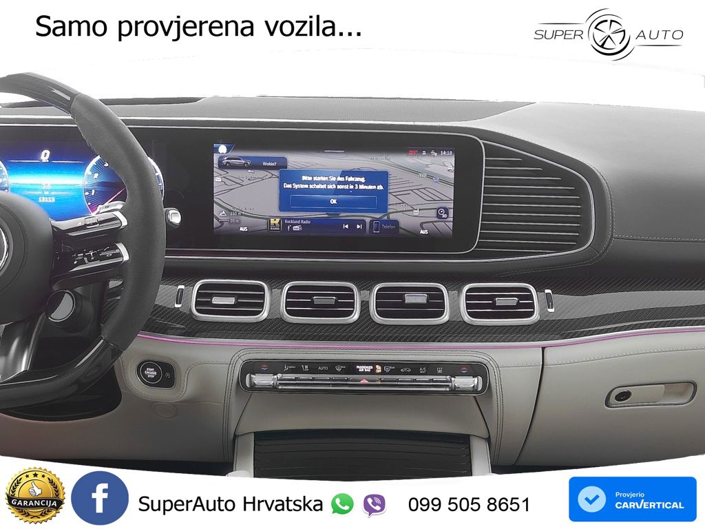 Mercedes-Benz GLS AMG GLS 63 V8 EQ Boost 4MATIC+ AMG SPEEDSHIFT TCT 9G ACC+HEAD+4xGR SJED+360+PANO