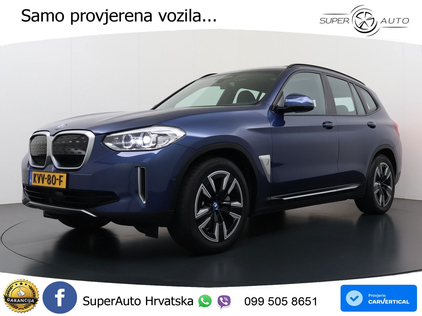BMW iX3 80 kWh (286 KS) LED+GR SJED+ACC