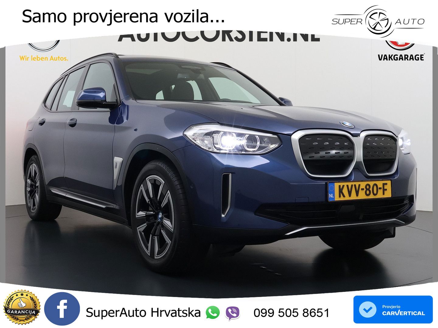 BMW iX3 80 kWh (286 KS) LED+GR SJED+ACC
