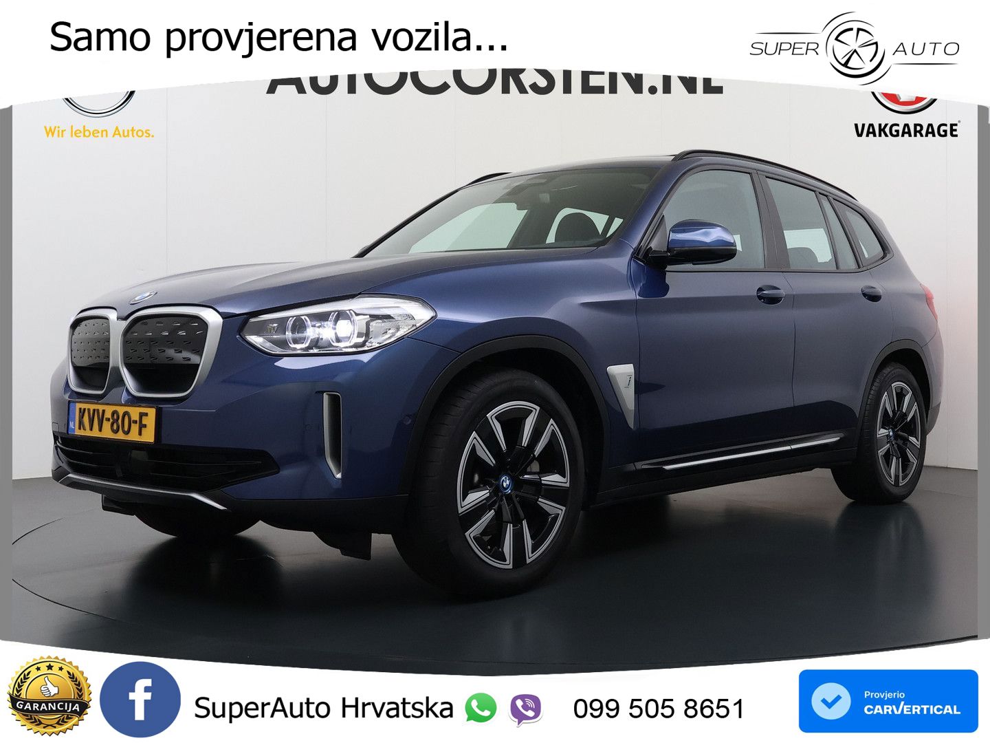 BMW iX3 80 kWh (286 KS) LED+GR SJED+ACC