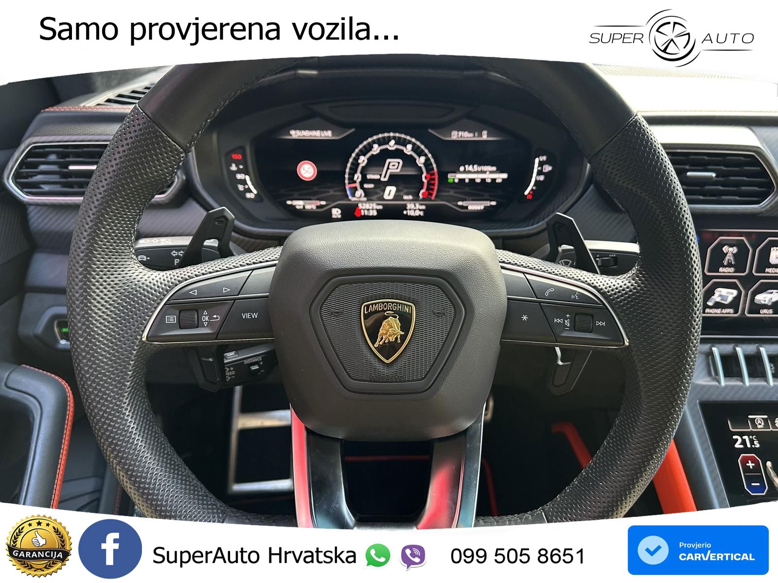 Lamborghini Urus 4.0 V8 (650 KS) 4WD Automatic ZRAČNI+ACC+GR SJED+KAM+PANO