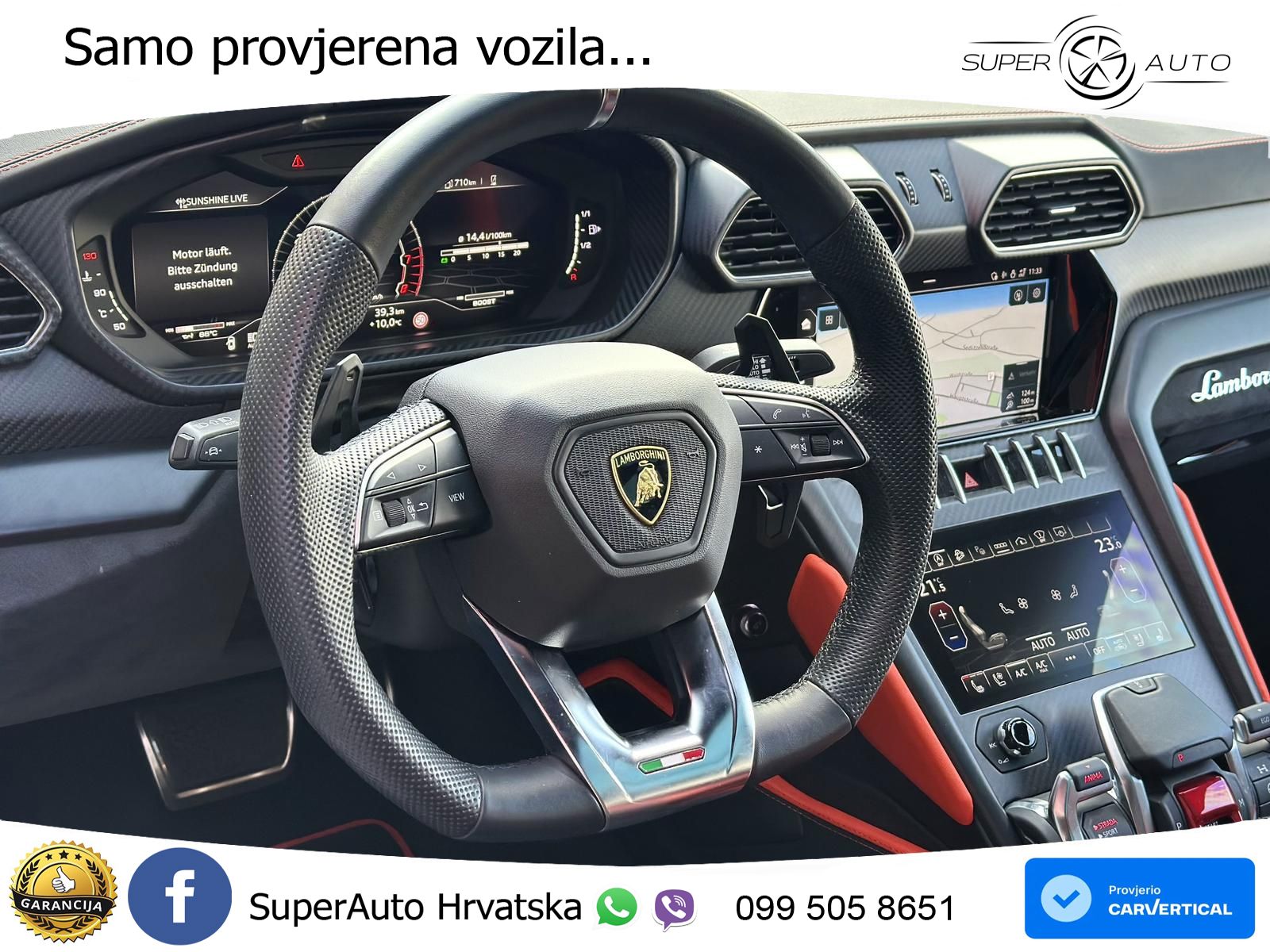 Lamborghini Urus 4.0 V8 (650 KS) 4WD Automatic ZRAČNI+ACC+GR SJED+KAM+PANO