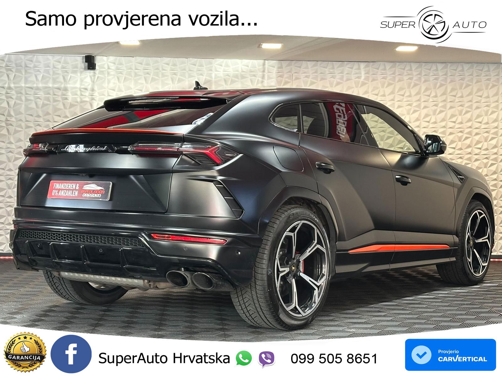 Lamborghini Urus 4.0 V8 (650 KS) 4WD Automatic ZRAČNI+ACC+GR SJED+KAM+PANO