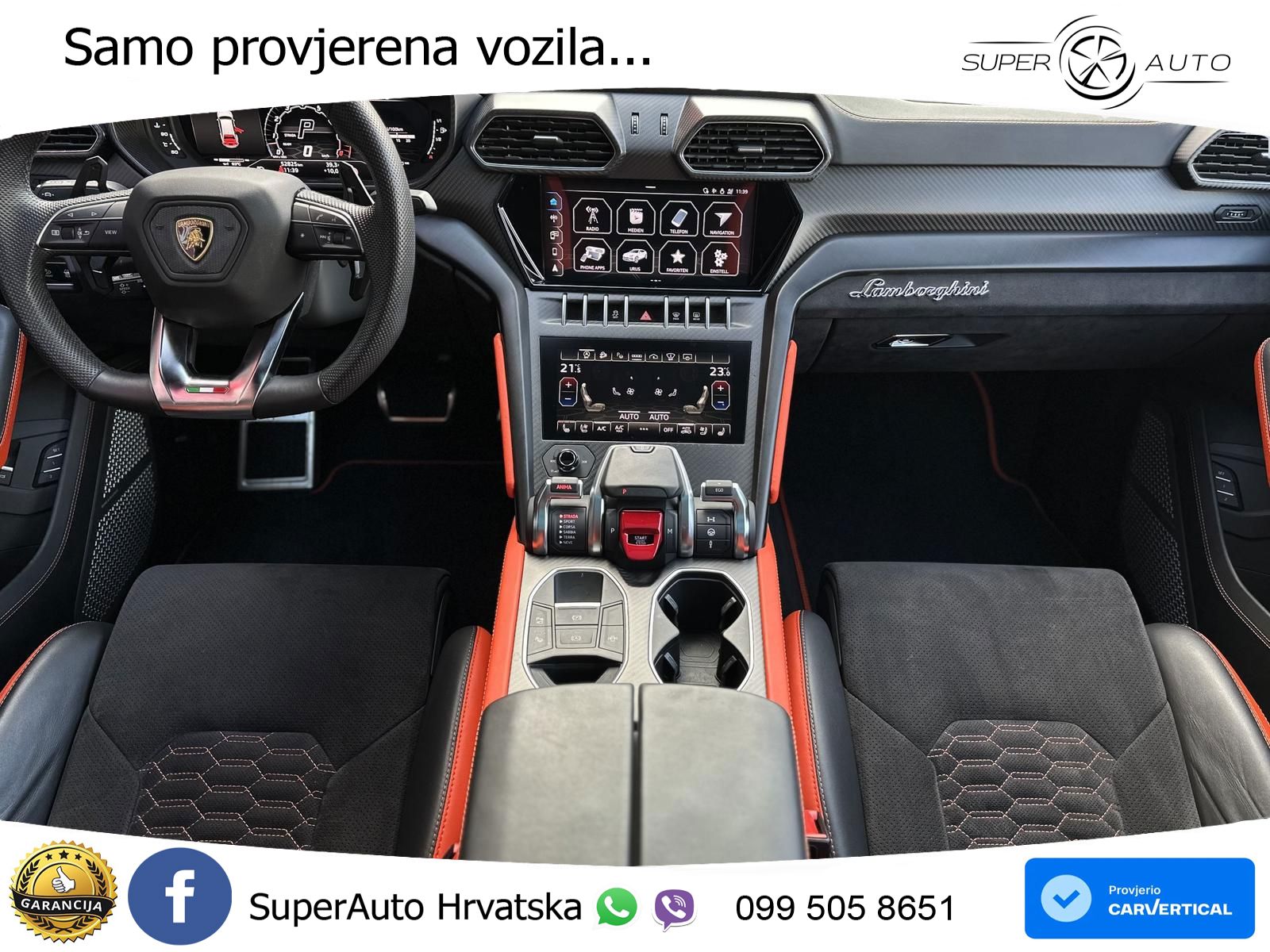 Lamborghini Urus 4.0 V8 (650 KS) 4WD Automatic ZRAČNI+ACC+GR SJED+KAM+PANO