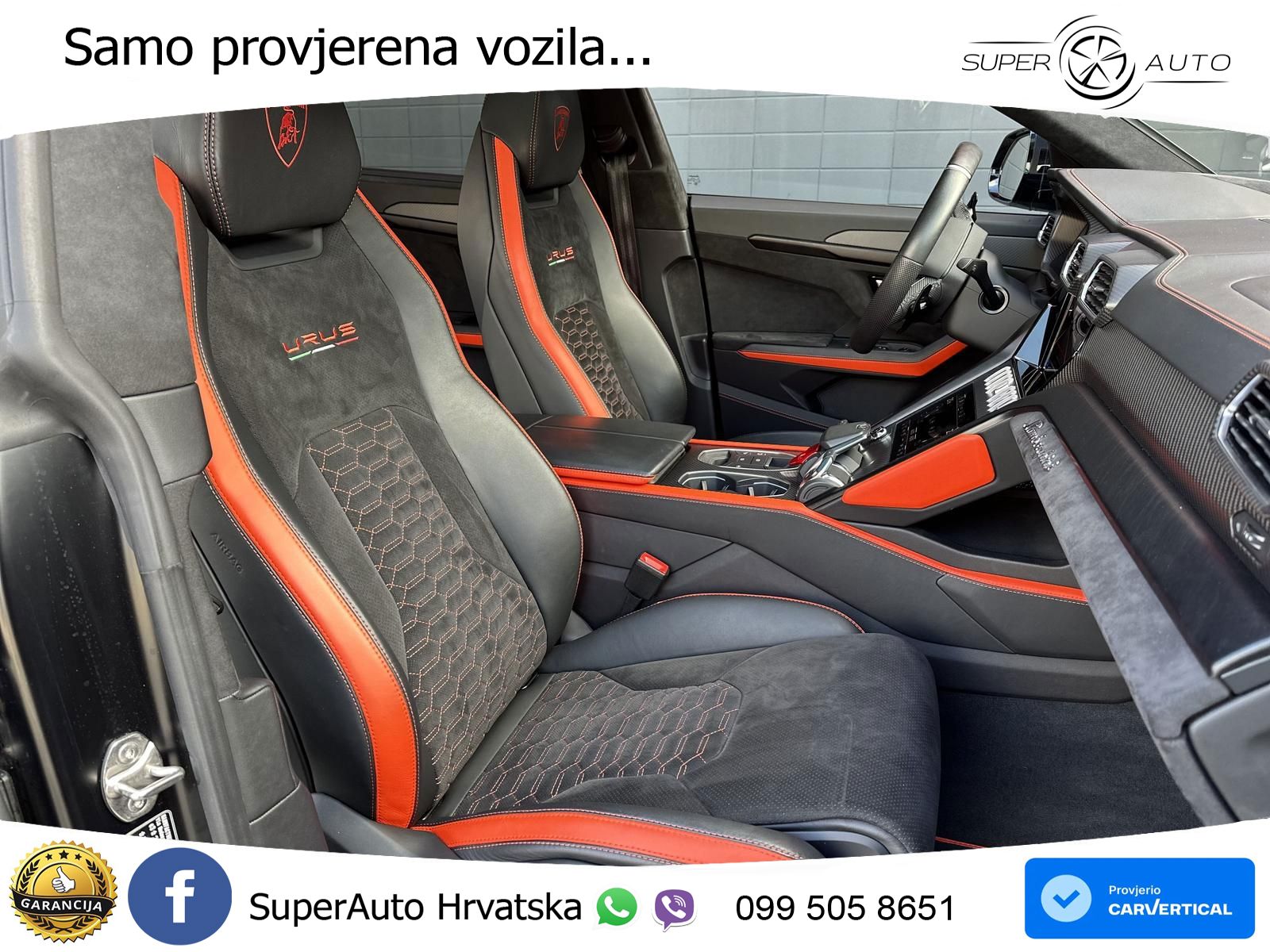 Lamborghini Urus 4.0 V8 (650 KS) 4WD Automatic ZRAČNI+ACC+GR SJED+KAM+PANO