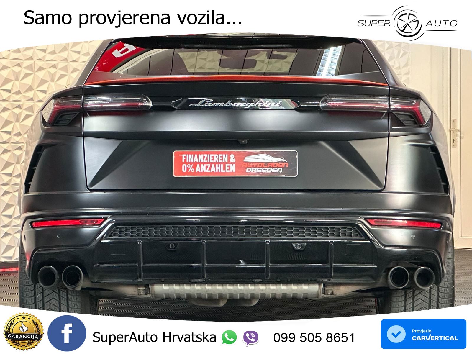 Lamborghini Urus 4.0 V8 (650 KS) 4WD Automatic ZRAČNI+ACC+GR SJED+KAM+PANO