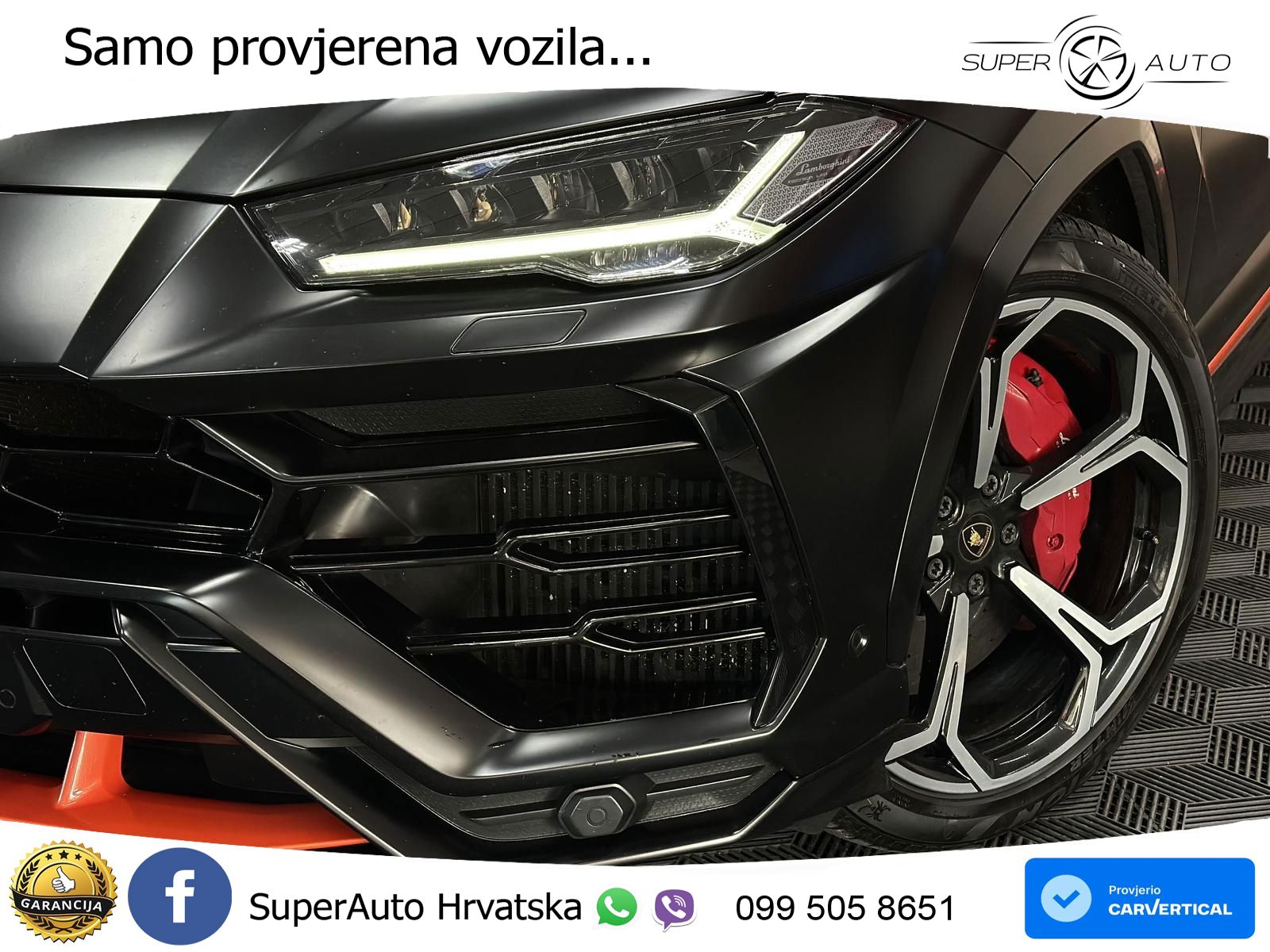Lamborghini Urus 4.0 V8 (650 KS) 4WD Automatic ZRAČNI+ACC+GR SJED+KAM+PANO