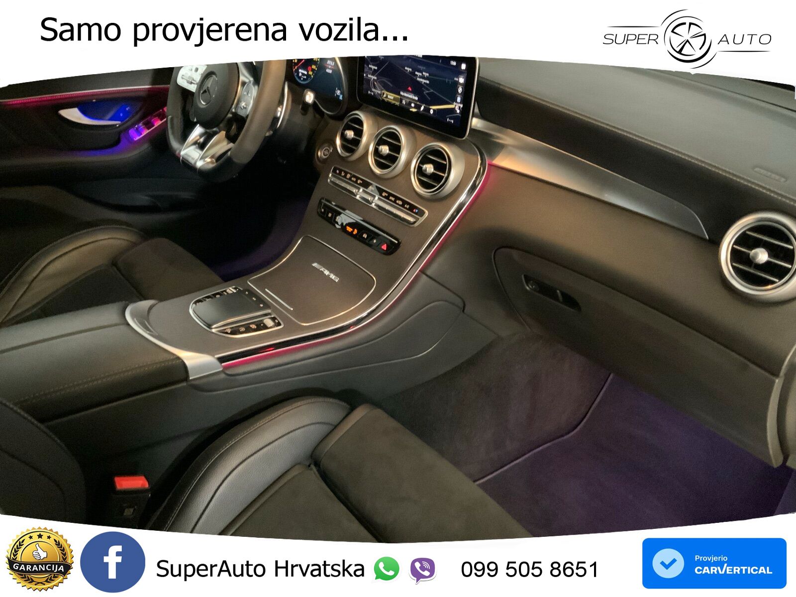 Mercedes GLC Coupe AMG 63 S V8 (510 KS) 4MATIC+ MCT ZRAČNI+ACC+4xGR SJED+360
