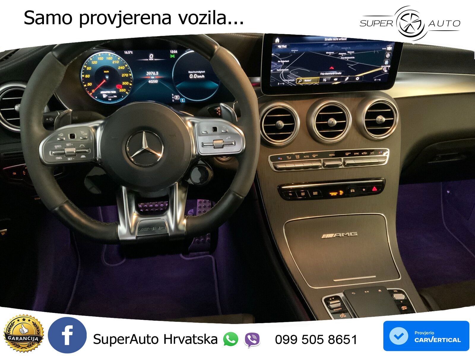 Mercedes GLC Coupe AMG 63 S V8 (510 KS) 4MATIC+ MCT ZRAČNI+ACC+4xGR SJED+360