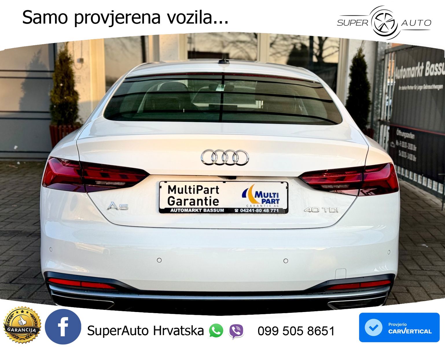 Audi A5 Sportback 40 TDI (204 KS) S tronic advanced