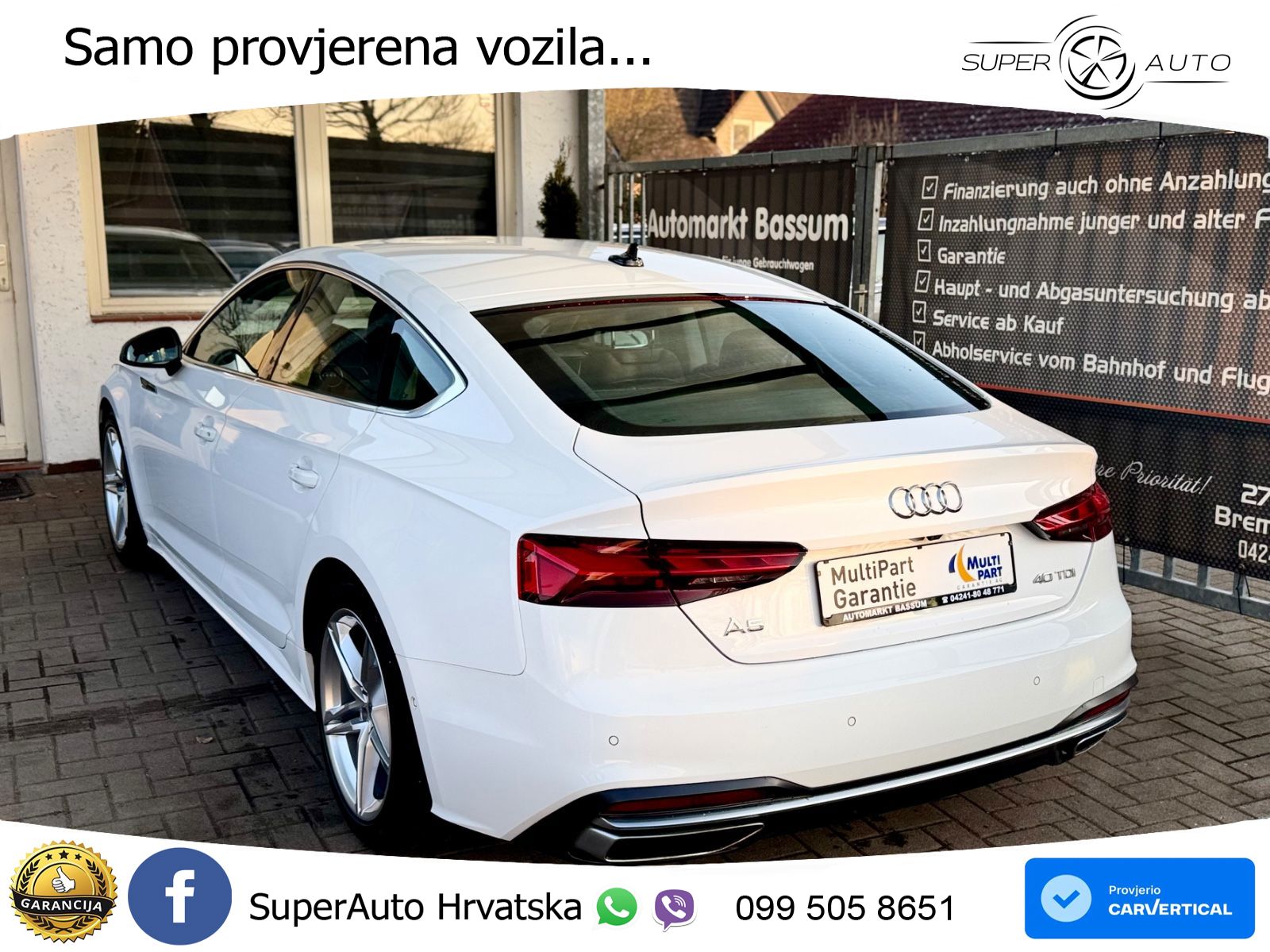 Audi A5 Sportback 40 TDI (204 KS) S tronic advanced