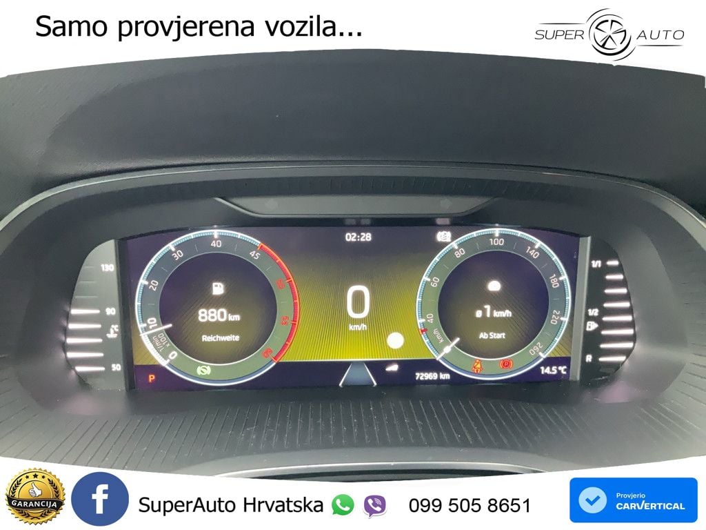 Škoda Octavia Combi 2.0 TDI (150 KS) DSG LED+GR SJED+ACC
