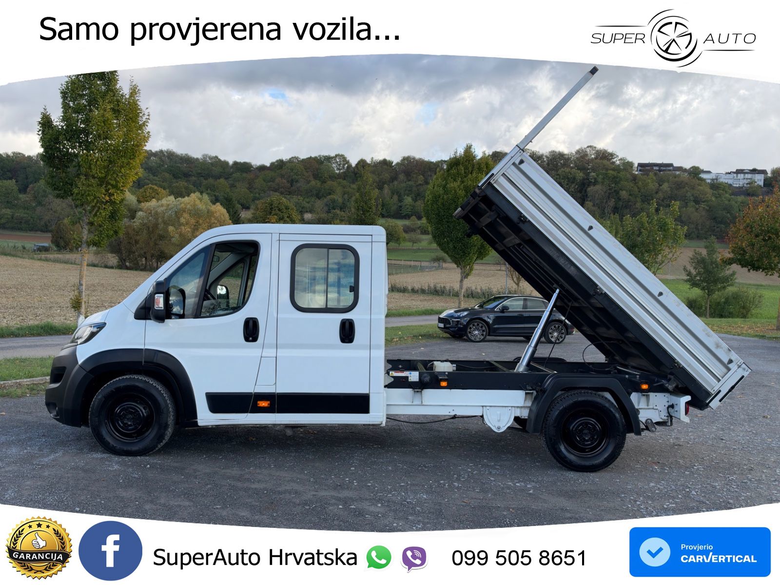 Peugeot BOXER 2.2 HDI DOKA 7 SITZER 3 SEITENKIPPER NAVI. 140 KS