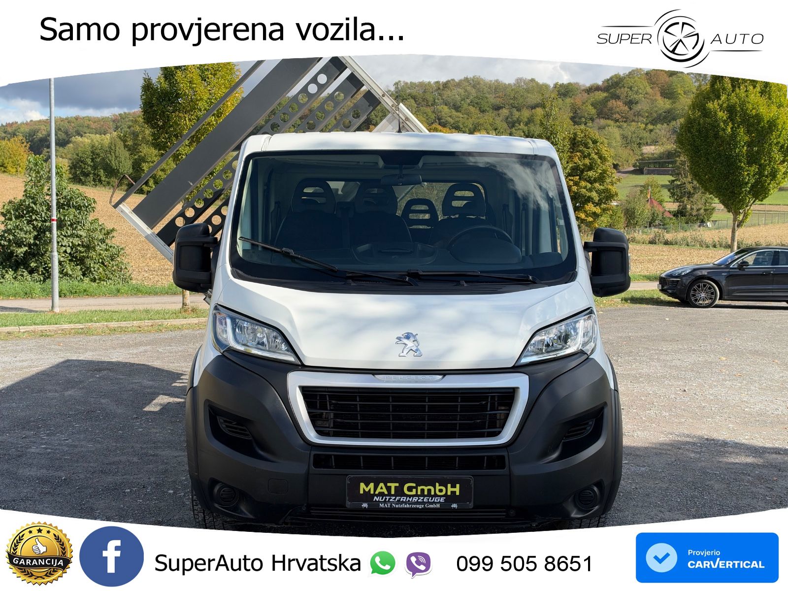 Peugeot BOXER 2.2 HDI DOKA 7 SITZER 3 SEITENKIPPER NAVI. 140 KS