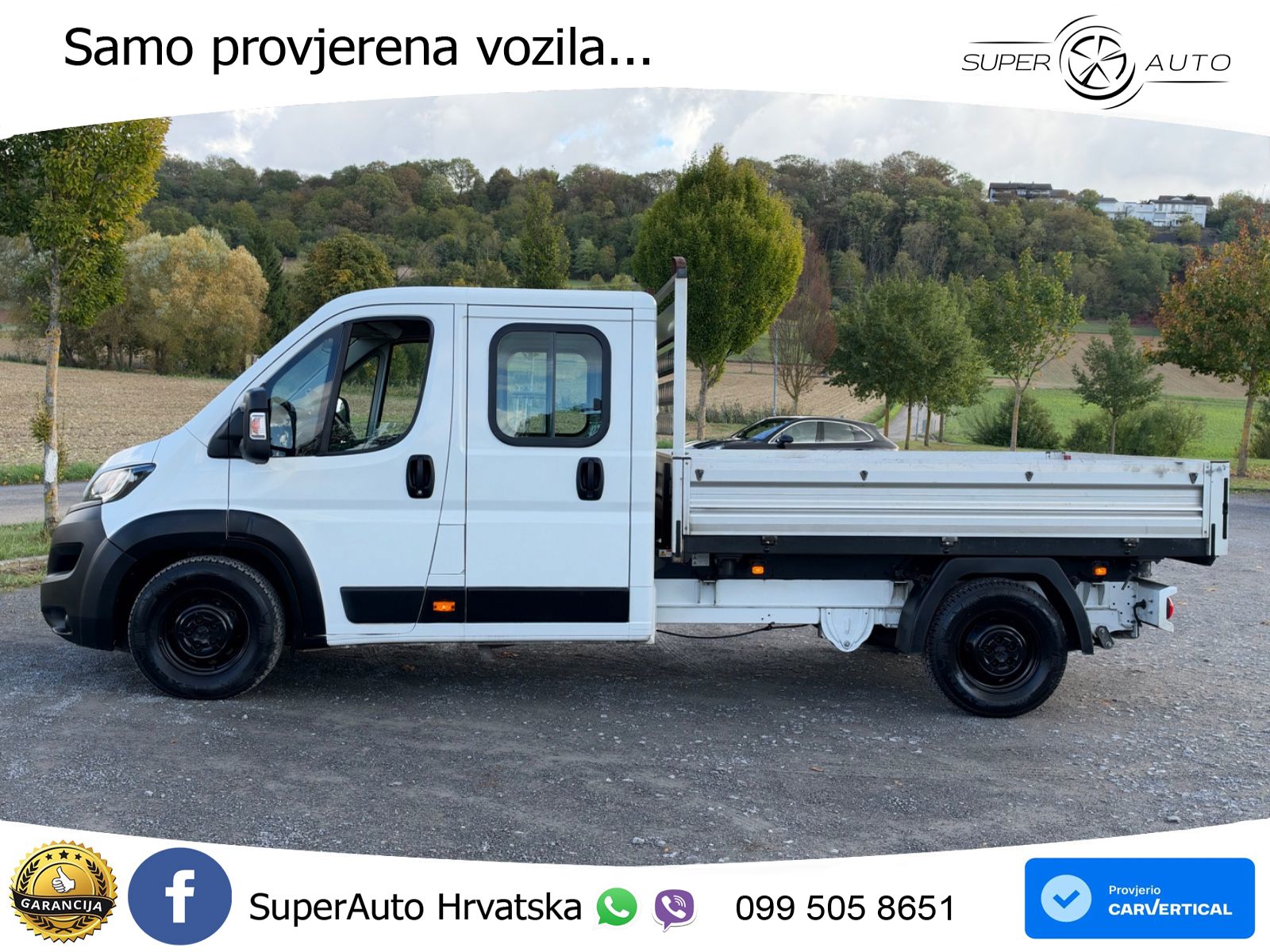 Peugeot BOXER 2.2 HDI DOKA 7 SITZER 3 SEITENKIPPER NAVI. 140 KS