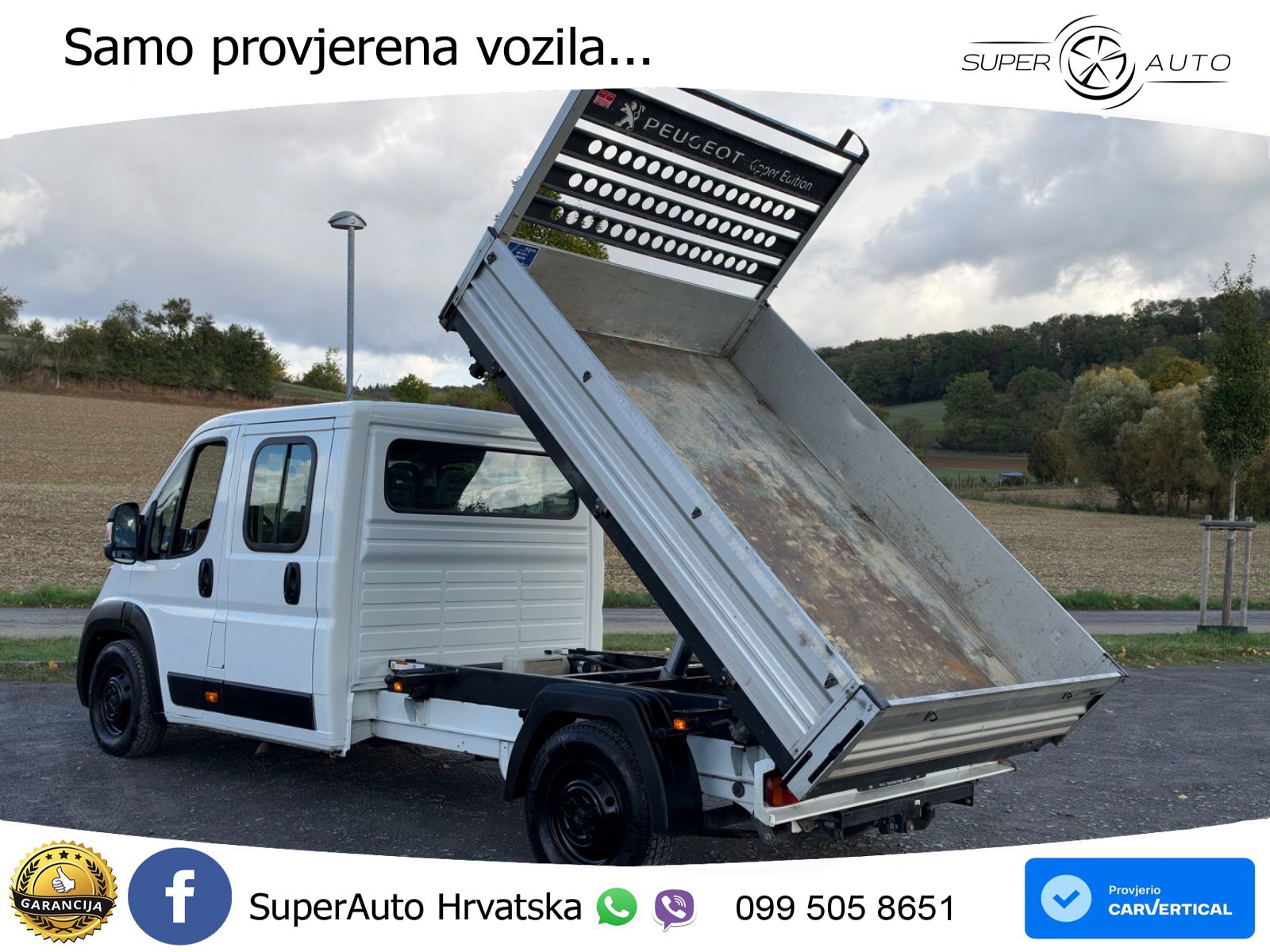 Peugeot BOXER 2.2 HDI DOKA 7 SITZER 3 SEITENKIPPER NAVI. 140 KS