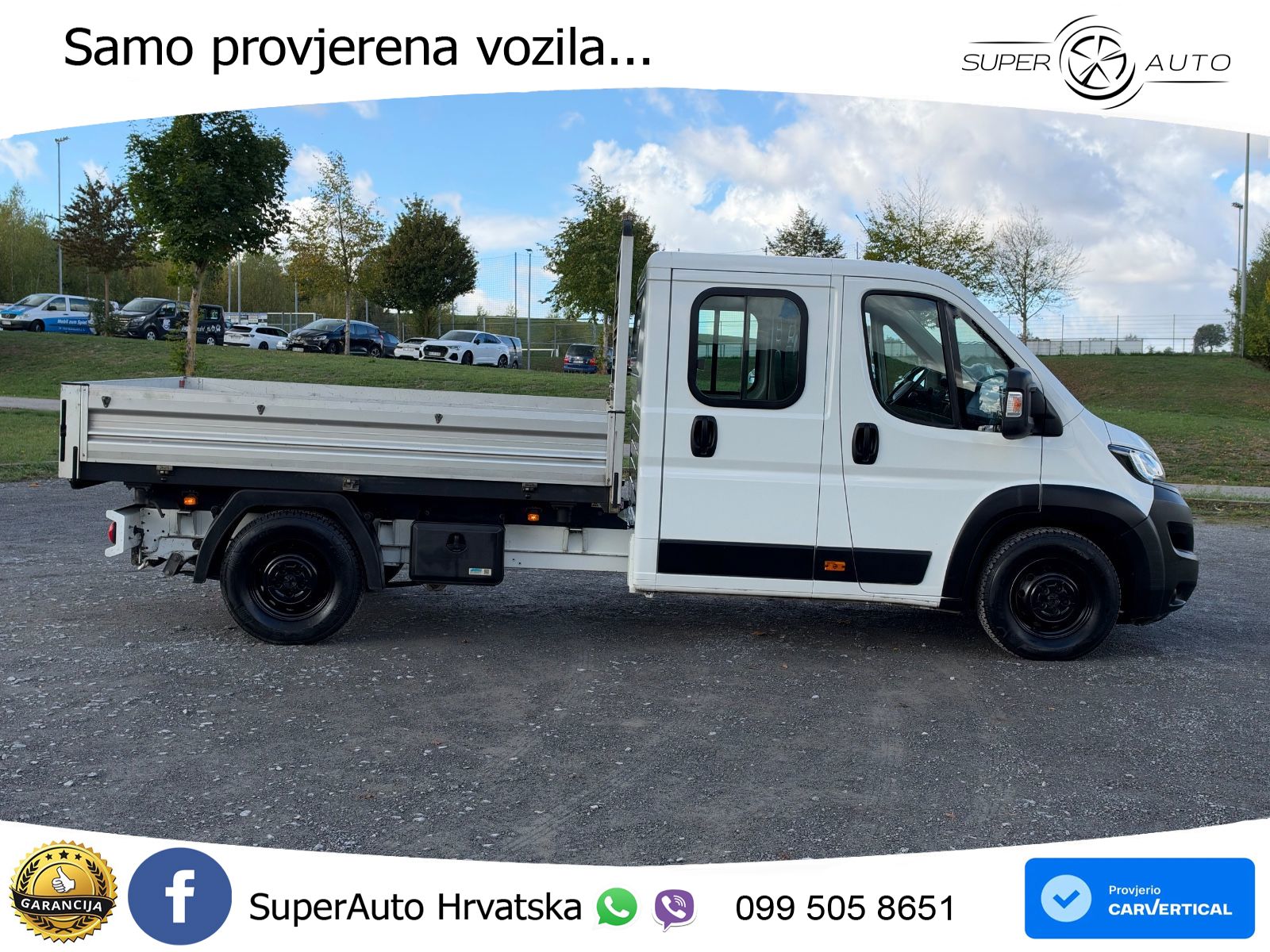 Peugeot BOXER 2.2 HDI DOKA 7 SITZER 3 SEITENKIPPER NAVI. 140 KS