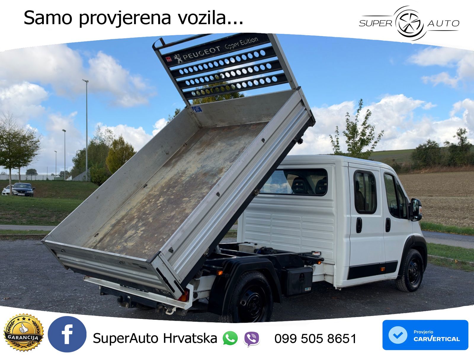 Peugeot BOXER 2.2 HDI DOKA 7 SITZER 3 SEITENKIPPER NAVI. 140 KS