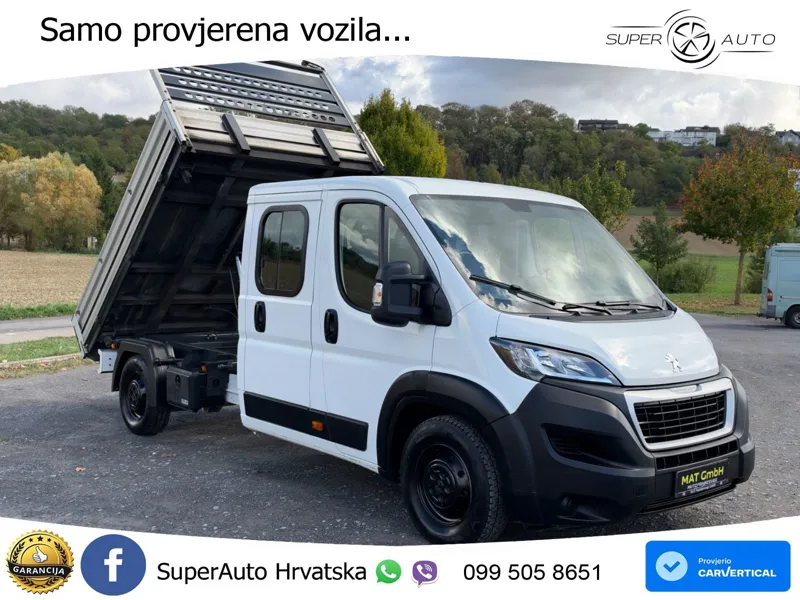 Peugeot BOXER 2.2 HDI DOKA 7 SITZER 3 SEITENKIPPER NAVI. 140 KS