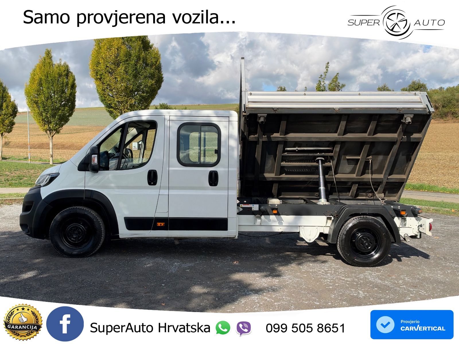 Peugeot BOXER 2.2 HDI DOKA 7 SITZER 3 SEITENKIPPER NAVI. 140 KS