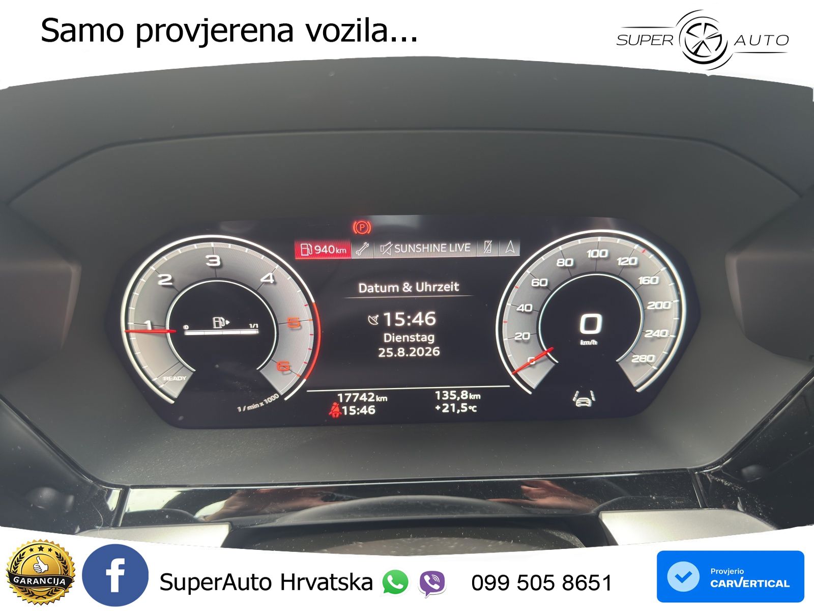 Audi A3 30 TDI (116 KS) LED+GR SJED+ACC