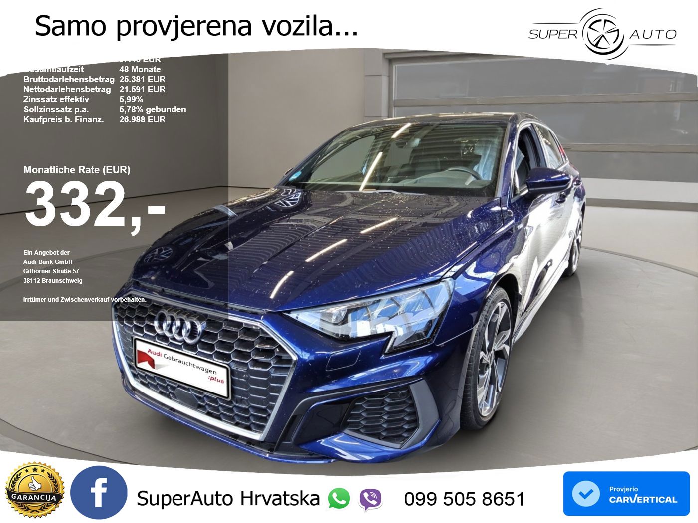 Audi A3 35 TFSI (150 KS) S tronic S line LED+GR SJED+ACC
