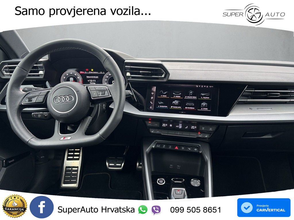 Audi A3 30 TFSI (116 KS)  S tronic S line MATRIX+GR SJED+KAM