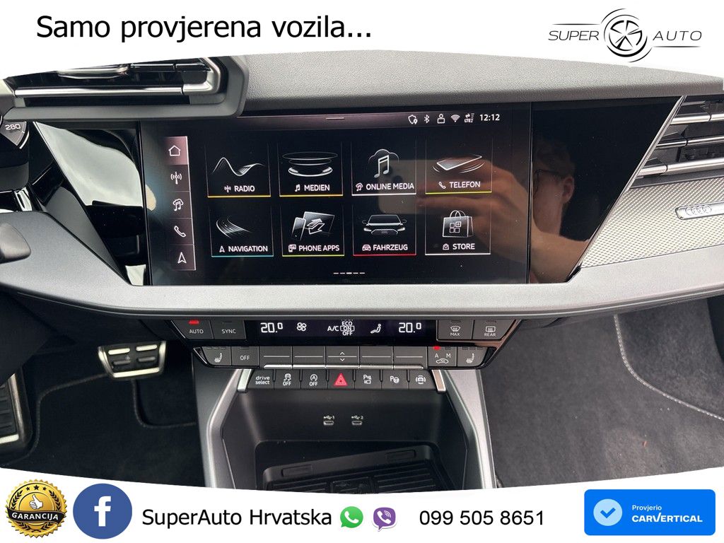 Audi A3 30 TFSI (116 KS)  S tronic S line MATRIX+GR SJED+KAM