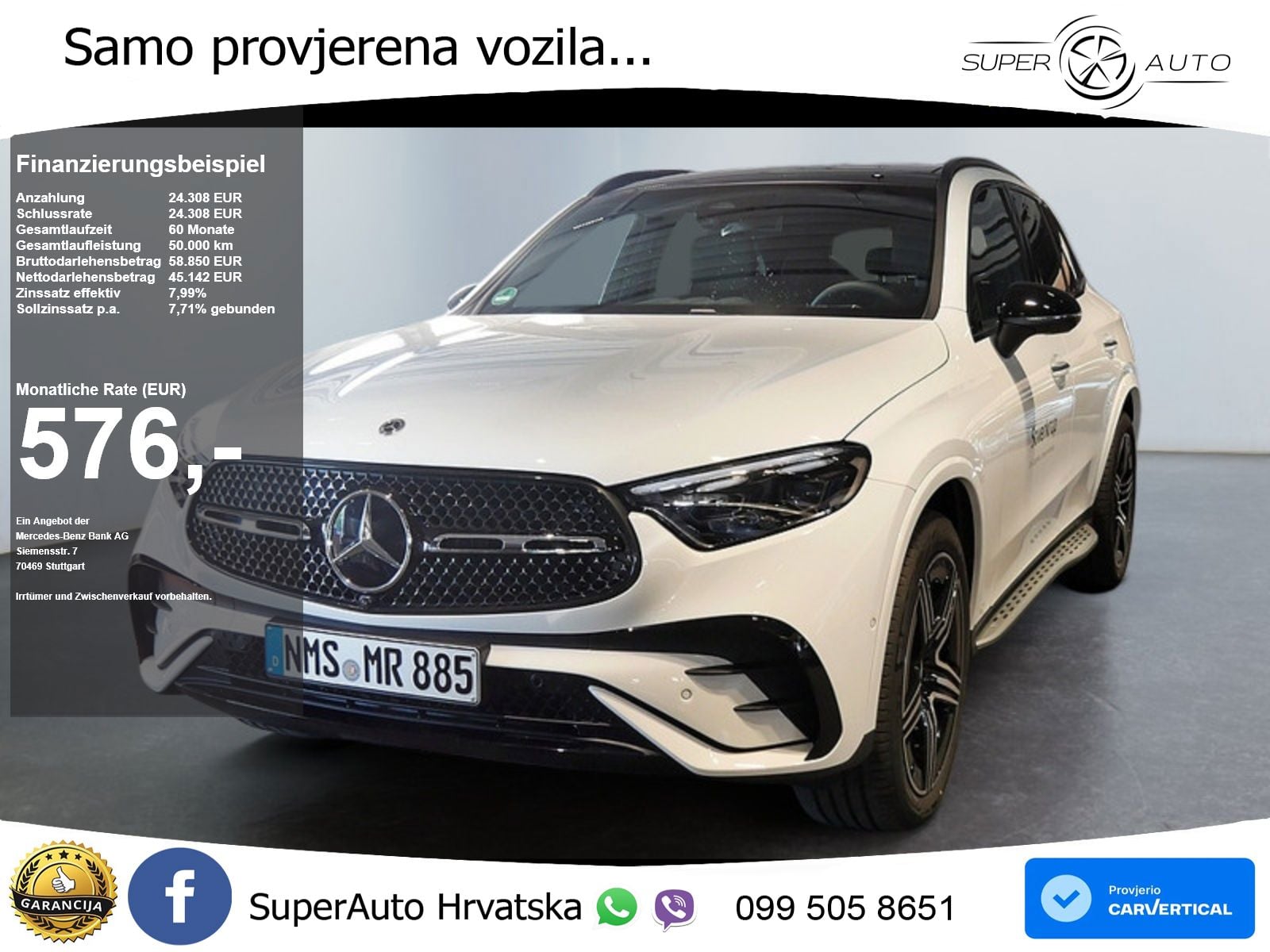 Mercedes GLC 300d (269 KS) 4MATIC 9G-TRONIC AMG ACC+GR SJED+360+PANO