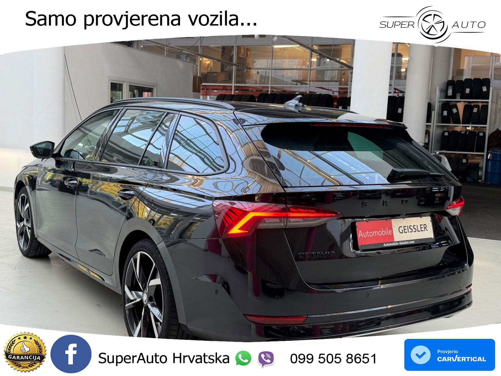 Škoda Octavia Combi 2.0 TSI (190 KS) 4x4 DSG SportLine LED+GR SJED+ACC