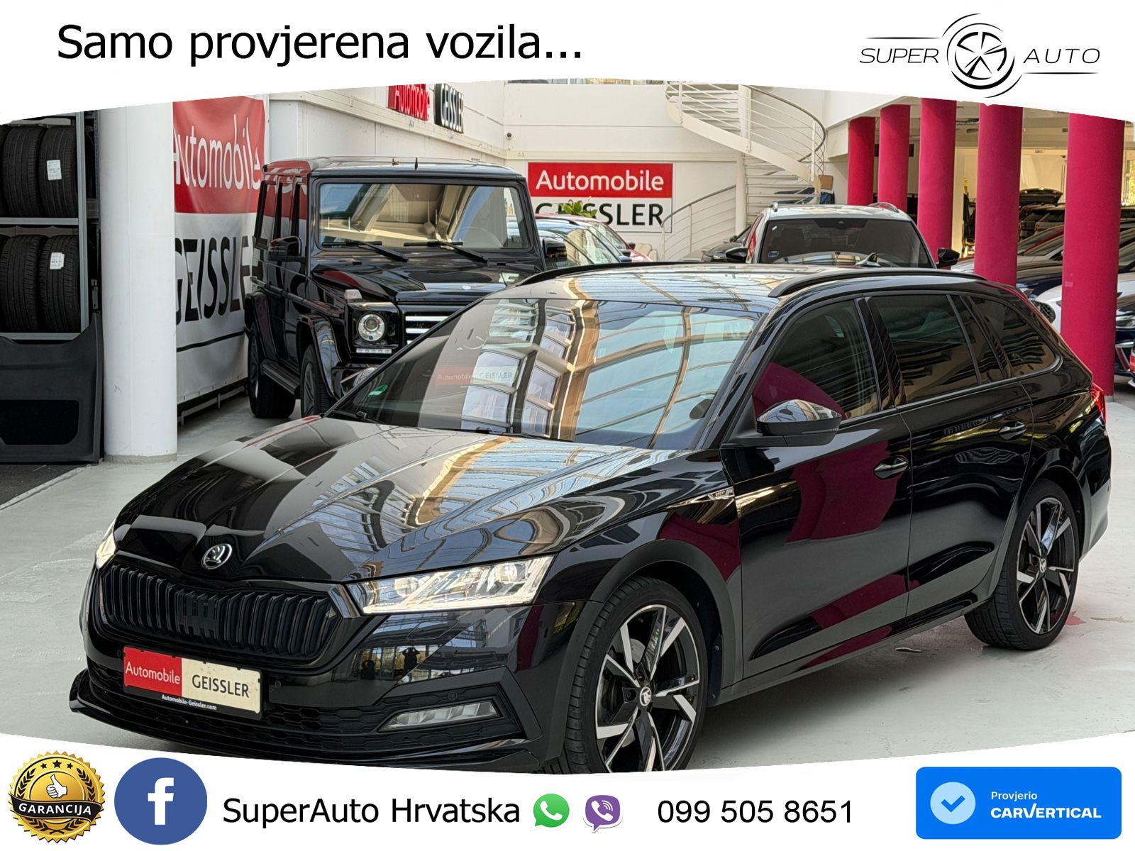 Škoda Octavia Combi 2.0 TSI (190 KS) 4x4 DSG SportLine LED+GR SJED+ACC