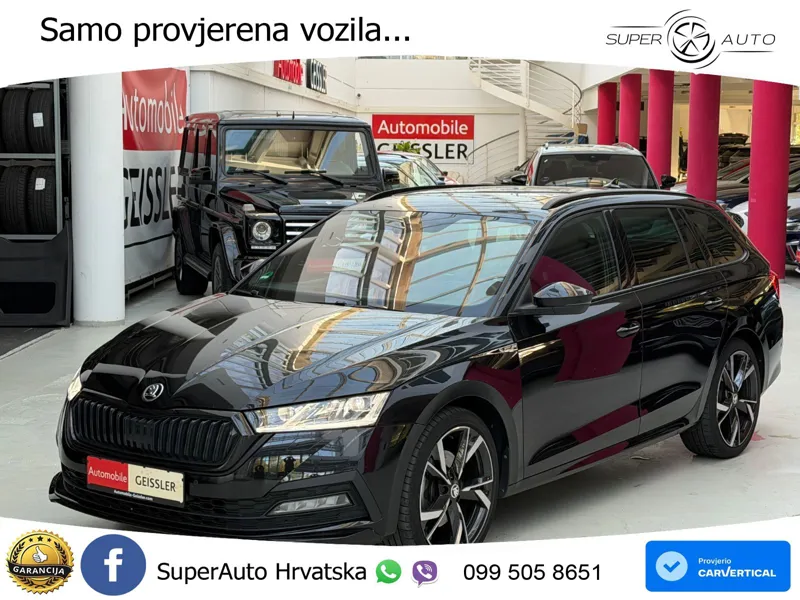 Škoda Octavia Combi 2.0 TSI (190 KS) 4x4 DSG SportLine LED+GR SJED+ACC