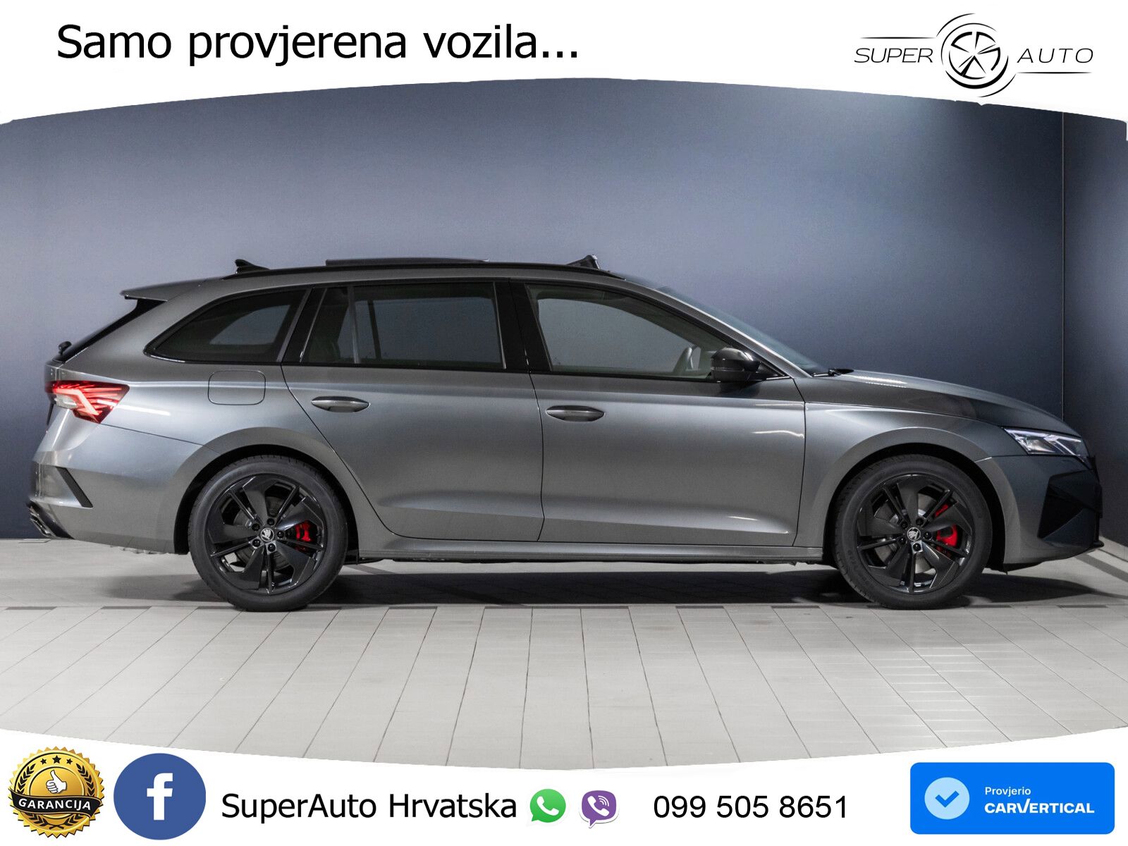Škoda Octavia Combi RS 2.0 TSI (265 KS) DSG MATRIX+GR SJED+KAM