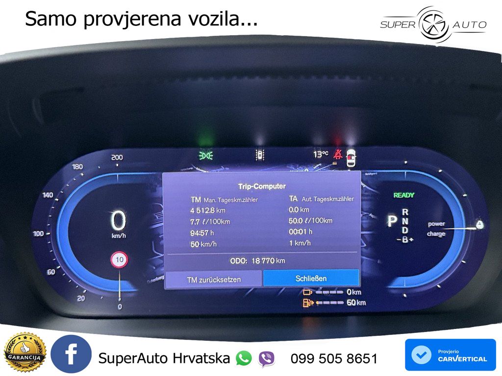 Volvo V90 Recharge T8 AWD Geartronic ACC+GR SJED+360+PANO