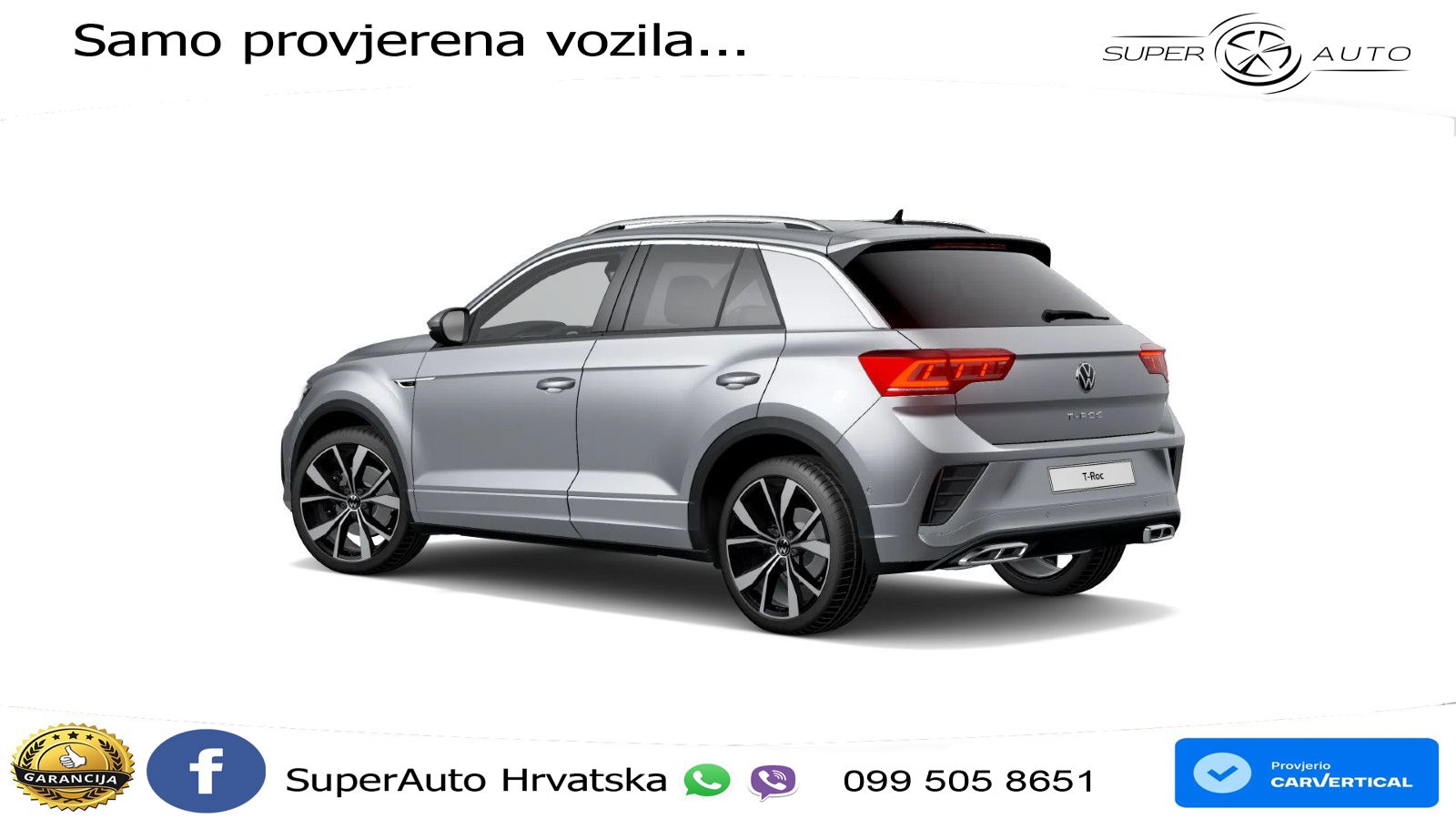 Volkswagen T-Roc 1.5 TSI (150 KS) R-Line LED+GR SJED+ACC