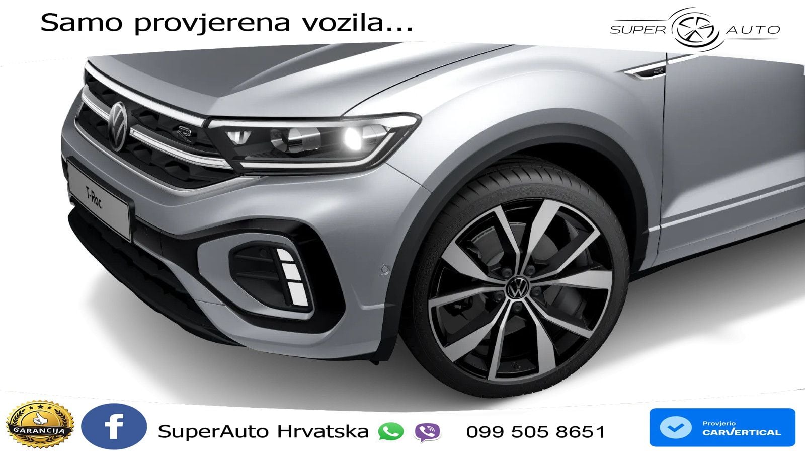 Volkswagen T-Roc 1.5 TSI (150 KS) R-Line LED+GR SJED+ACC