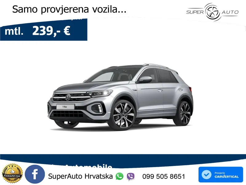 Volkswagen T-Roc 1.5 TSI (150 KS) R-Line LED+GR SJED+ACC