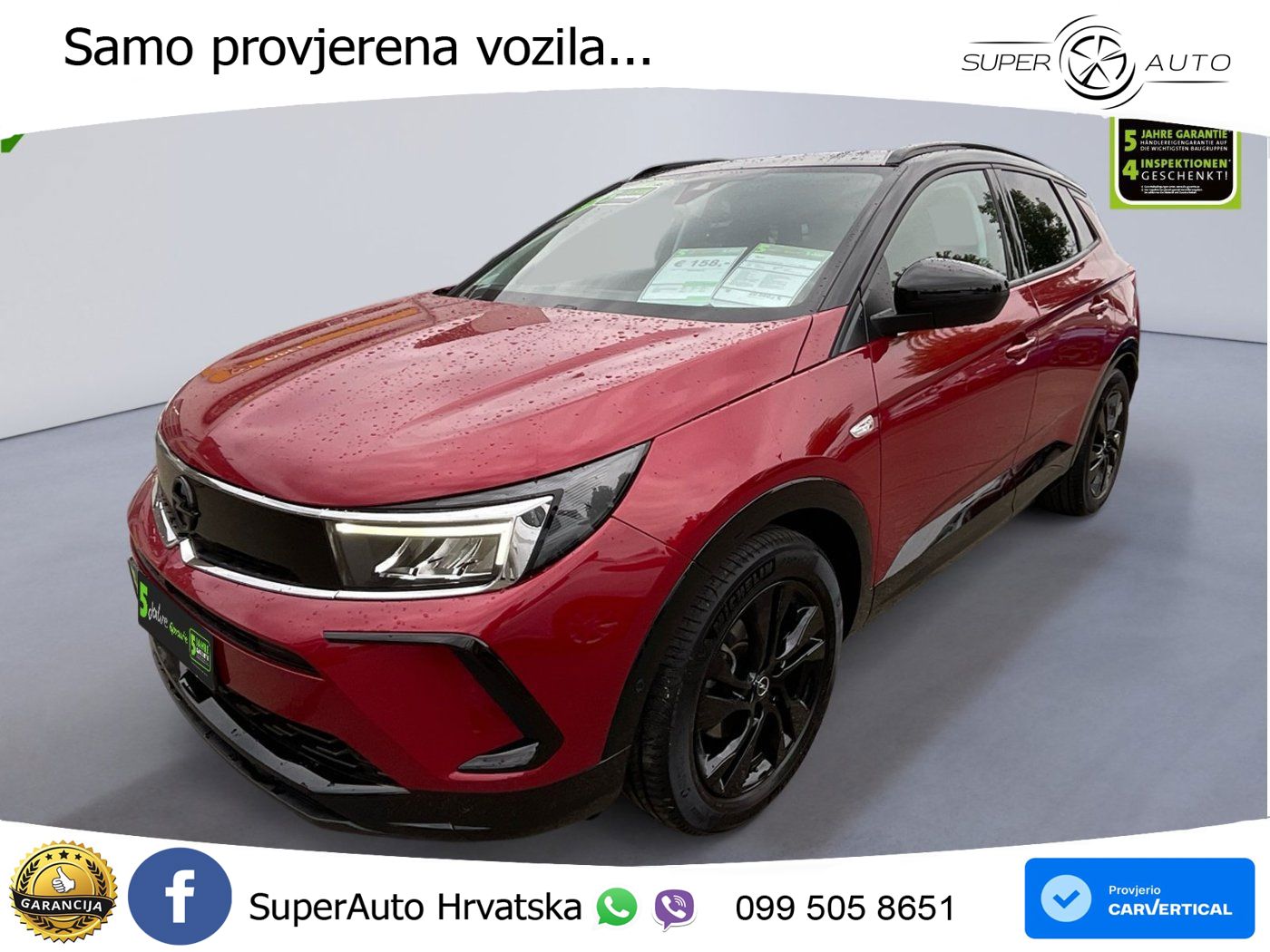 Opel Grandland 1.2i Turbo (130 KS) Automatic GS LED+GR SJED+ACC