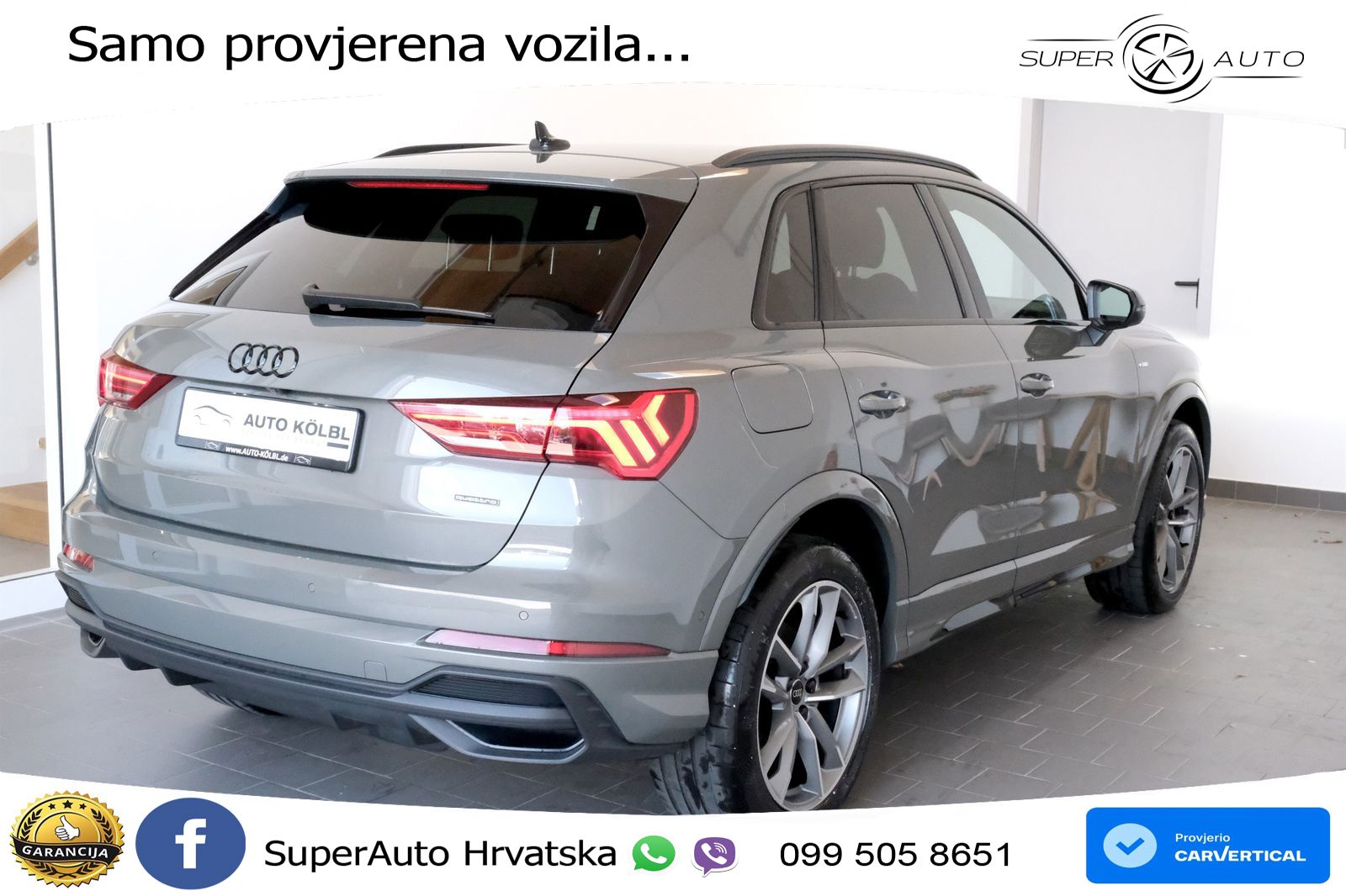 Audi Q3 45 TFSI (245 KS) quattro S tronic S line MATRIX+GR SJED+KAM