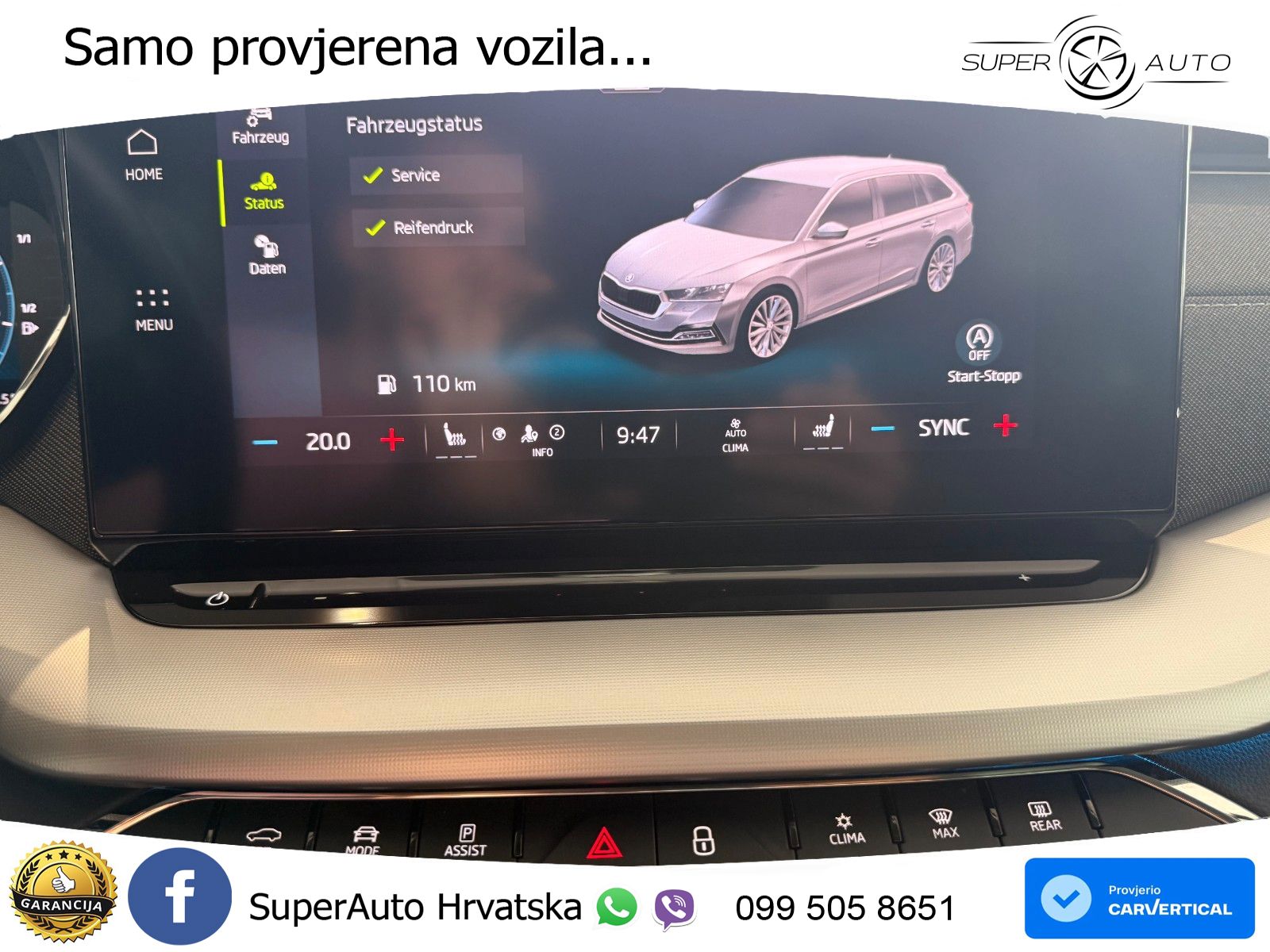 Škoda Octavia Combi 2.0 TDI (150 KS) DSG LED+GR SJED+ACC