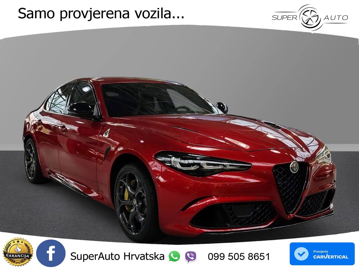 Alfa Romeo Giulia Quadrifoglio 2.9 V6 Bi-Turbo (520 KS) Automatic