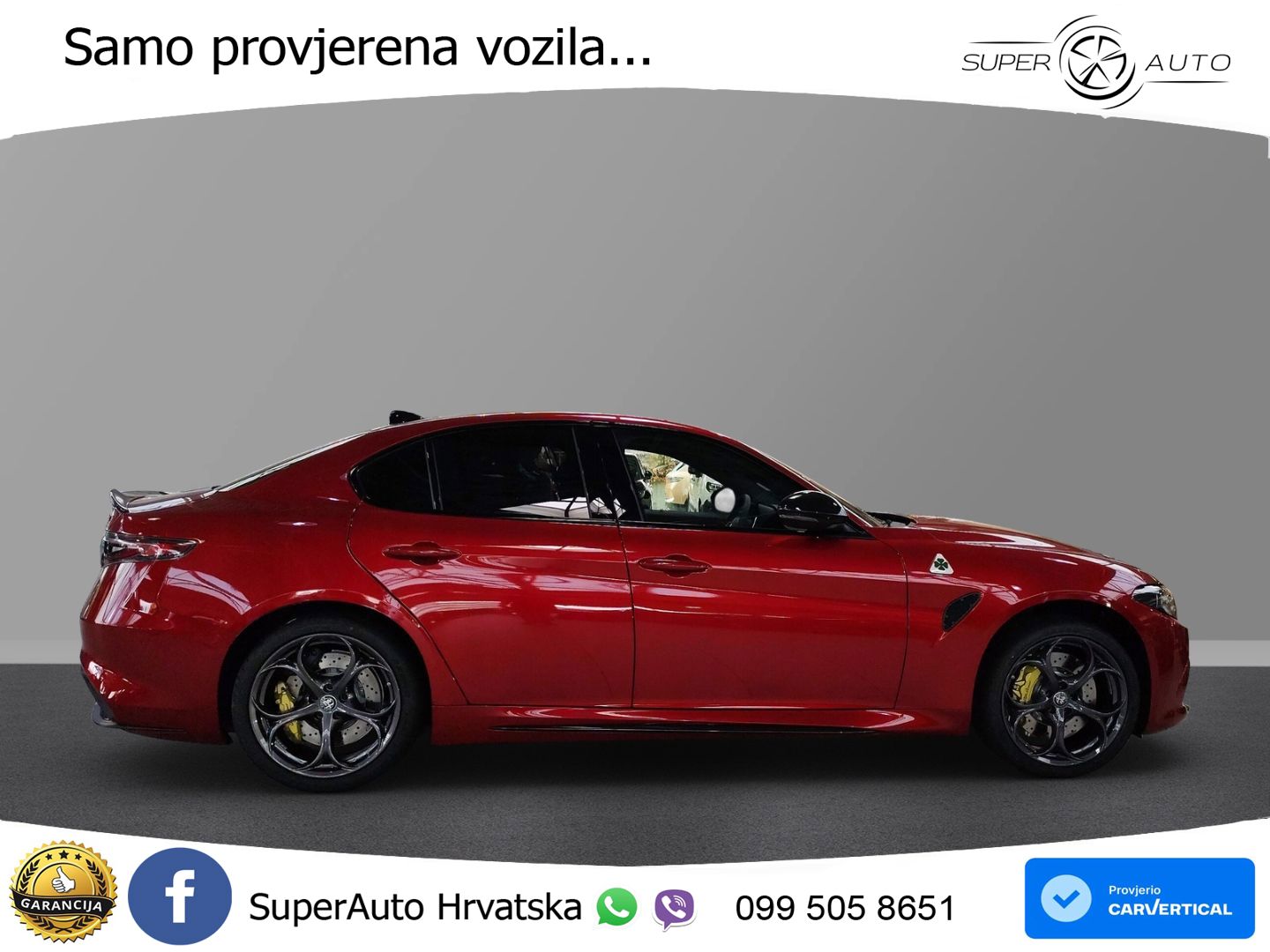 Alfa Romeo Giulia Quadrifoglio 2.9 V6 Bi-Turbo (520 KS) Automatic