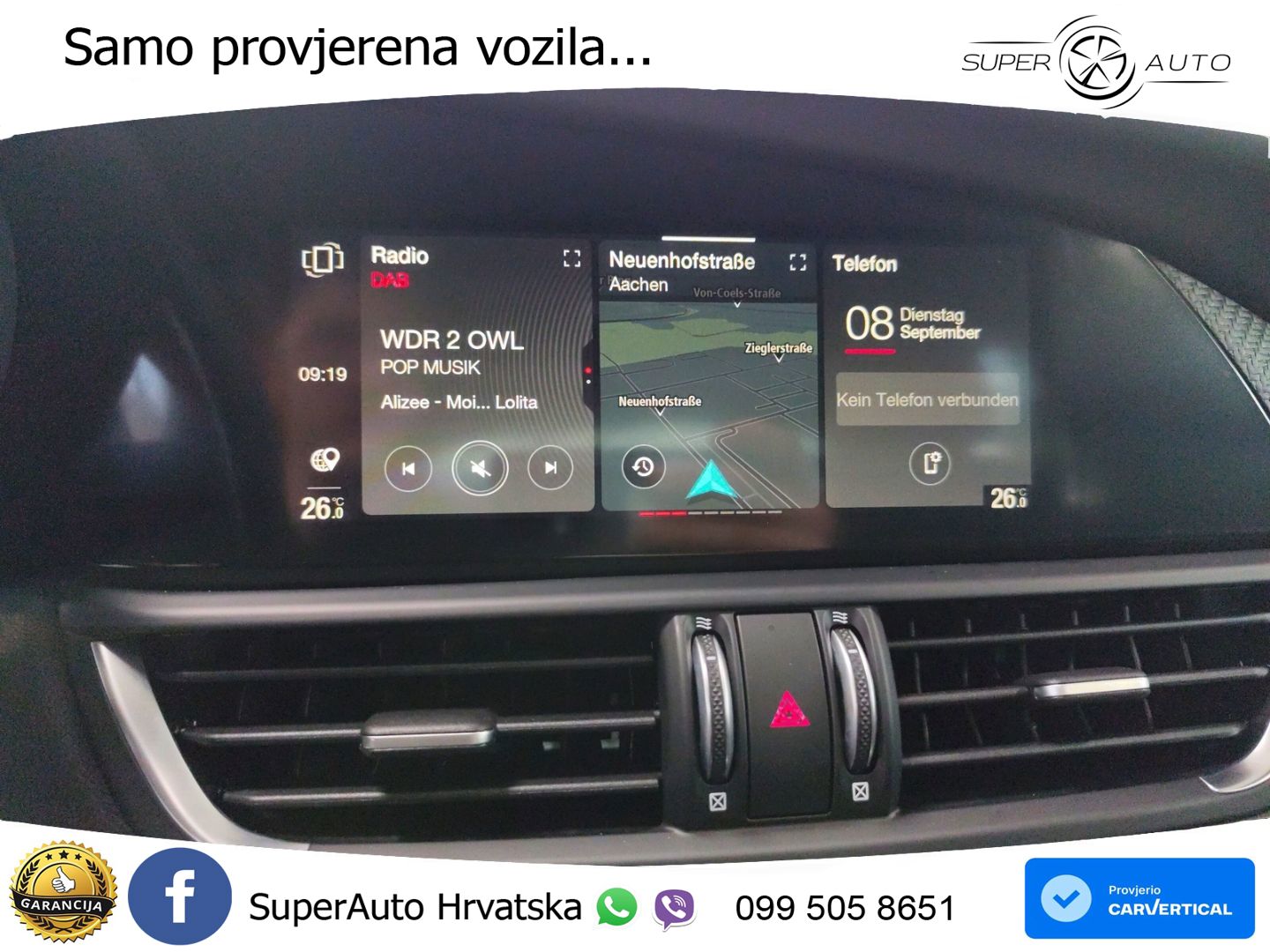 Alfa Romeo Giulia Quadrifoglio 2.9 V6 Bi-Turbo (520 KS) Automatic