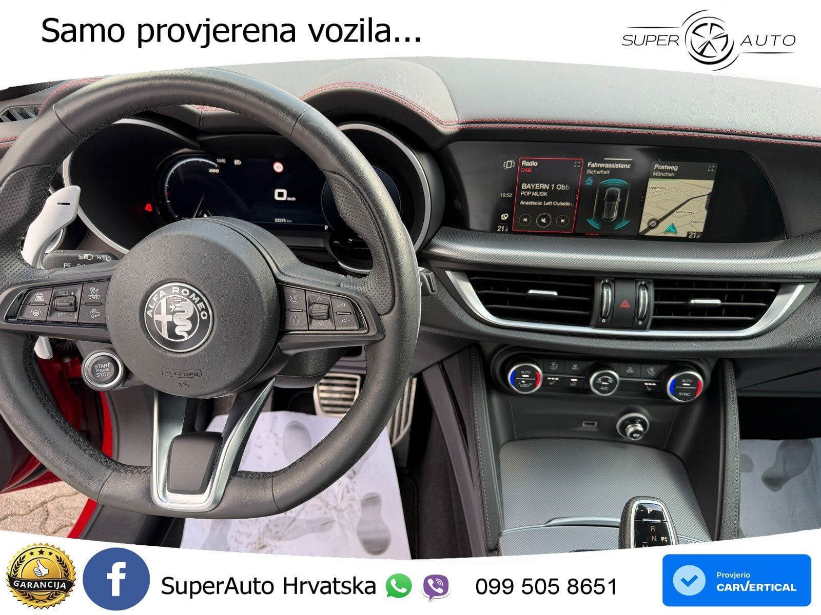 Alfa Romeo Stelvio 2.2 MultiJet II (210 KS) Q4 Automatic LED+GR SJED+ACC