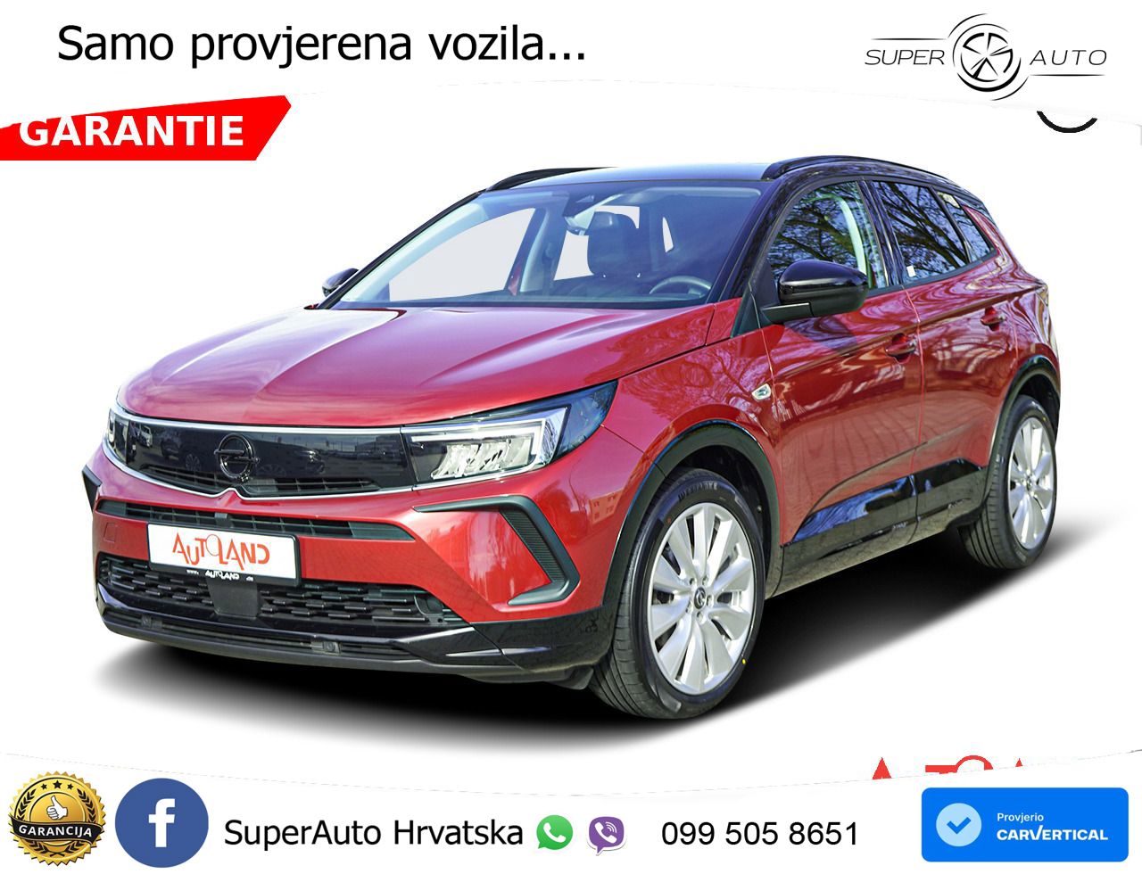 Opel Grandland 1.2i Turbo (130 KS) GS LED+GR SJED+ACC