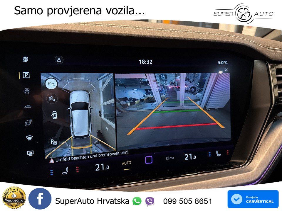 Volkswagen Touareg 3.0 V6 TDI (286 KS) 4MOTION Tiptronic R-Line ZRAČNI+ACC+GR SJED+KAM+PANO